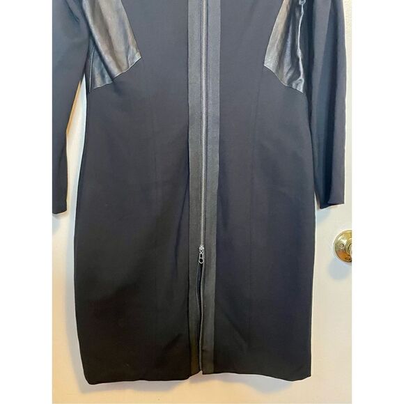 DS Lab black body con dress with leather panel inserts size 12 - Picture 9 of 14